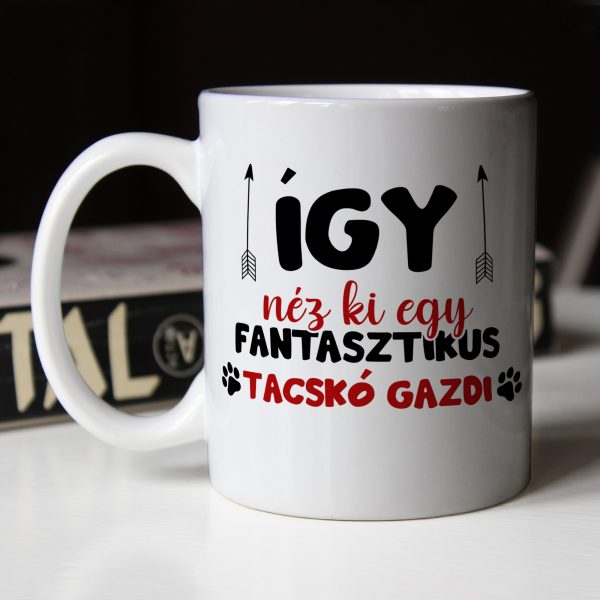 Így néz ki egy fantasztikus tacskó gazdi bögre