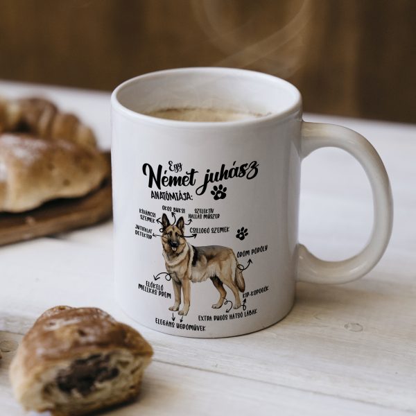 Egy német juhász anatómiája bögre