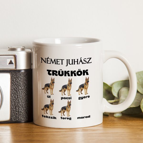 Német juhász trükkök bögre