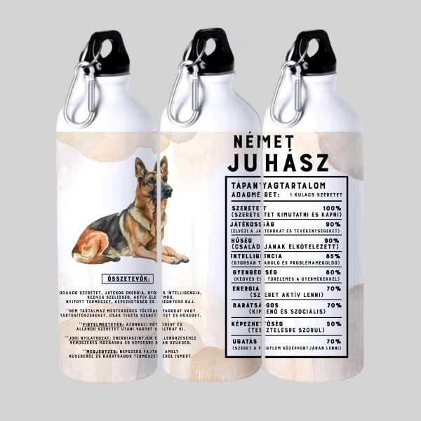 Német juhász összetevők kulacs