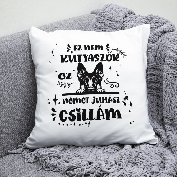 Ez nem kutyaszőr, ez német juhász csillám párna