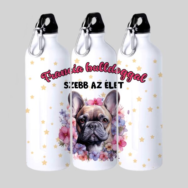 Francia bulldoggal szebb az élet kulacs
