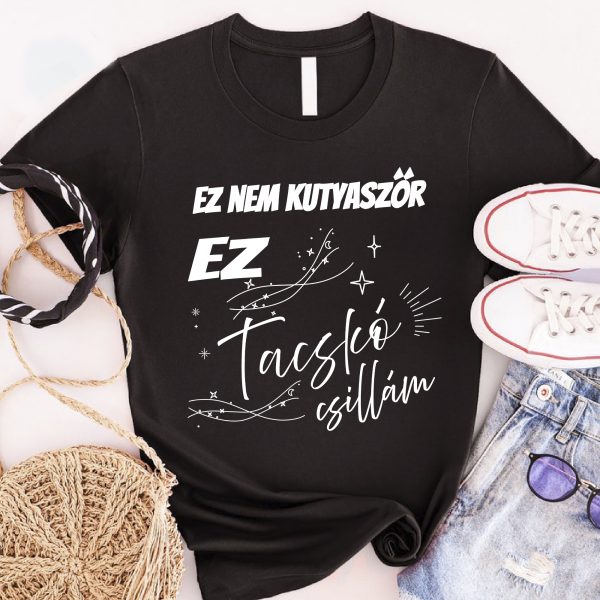 Tacskó csillám póló