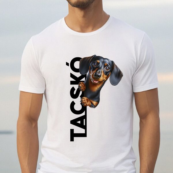 Kukucskálós tacskós póló