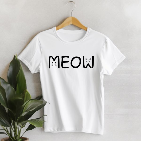Meow feliratú póló