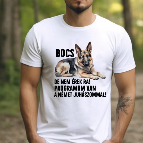 Bocs de nem érek rá német juhászos póló