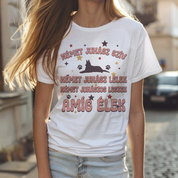 Német juhász szív, német juhász lélek póló