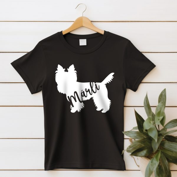 Yorki sziluettes neves póló