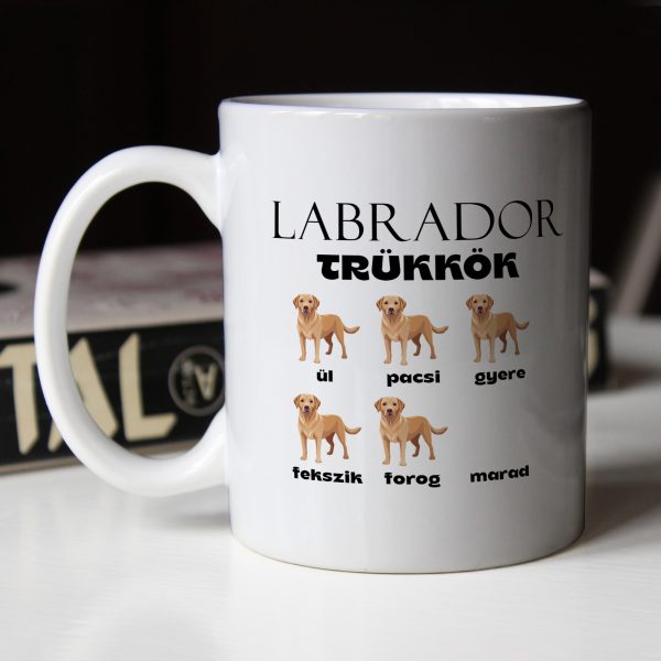 Labrador trükkök bögre