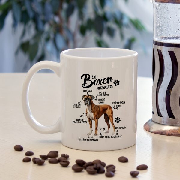 Egy boxer anatómiája bögre