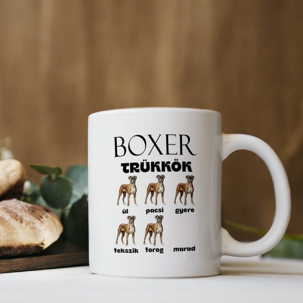 Boxer trükkök bögre