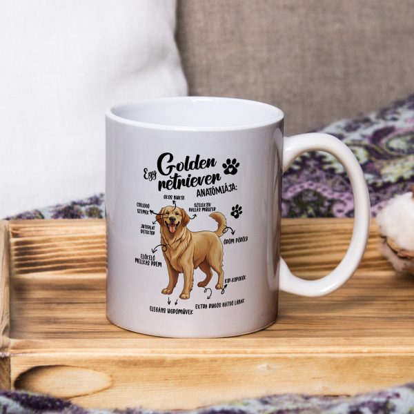 Egy golden retriever anatómiája bögre