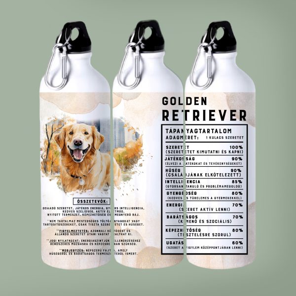 Golden retriever összetevők kulacs