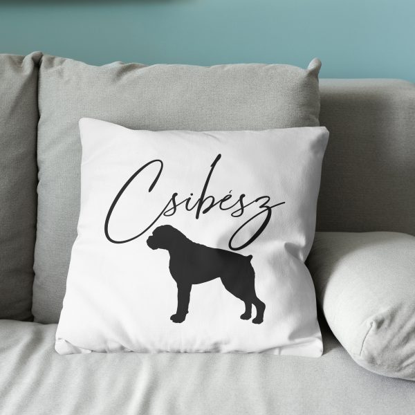 Boxeres párna névvel