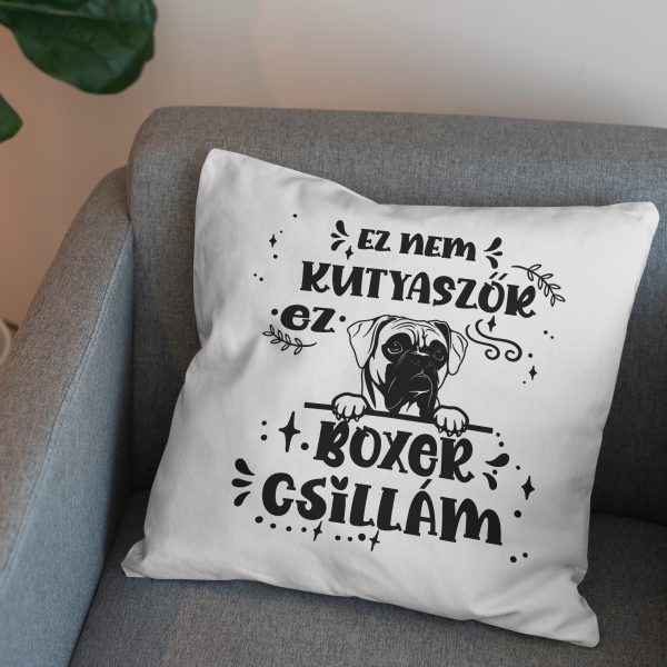 Ez nem kutyaszőr, ez boxer csillám párna
