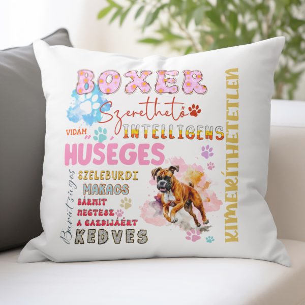 Boxer jellemzők párna