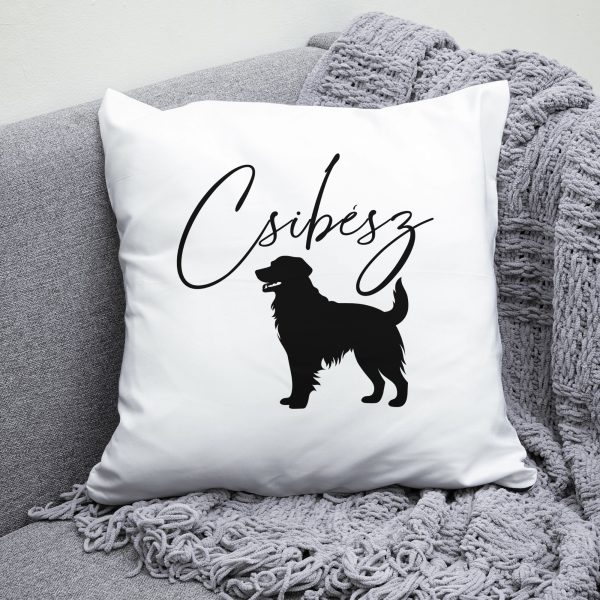 Golden retrieveres párna névvel