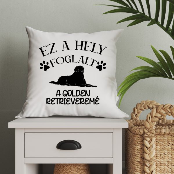 Ez a hely foglalt, golden retrieveres párna