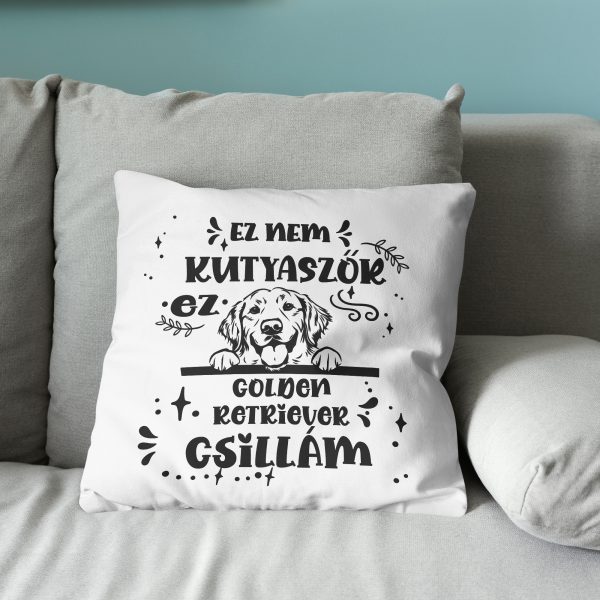 Ez nem kutyaszőr, ez golden retriever csillám párna
