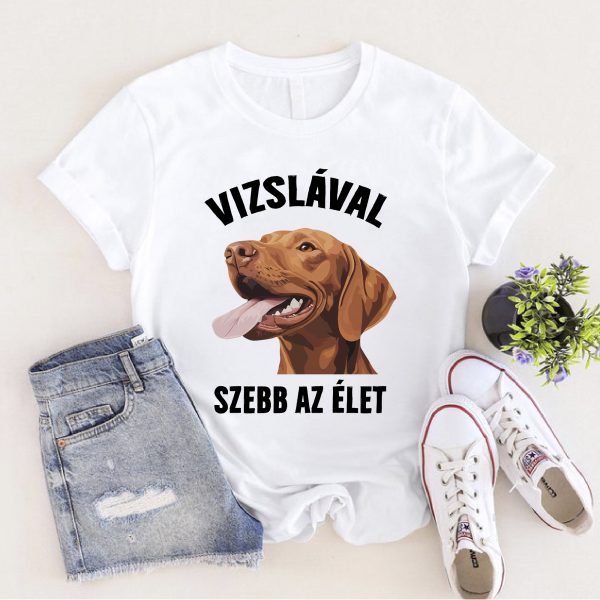 Vizslával szebb az élet póló