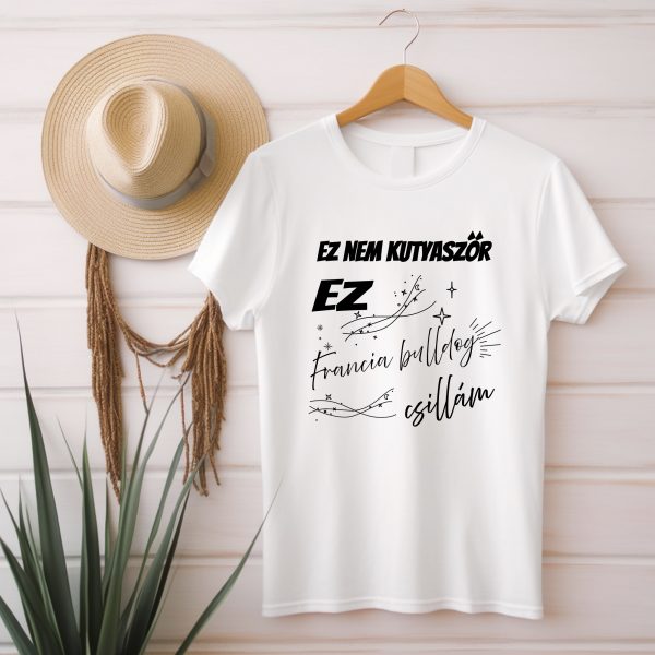 Ez nem kutyaszőr ez francia bulldog csillám póló