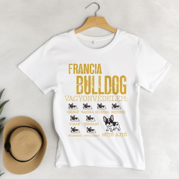 Francia bulldog vagyonvédelem póló