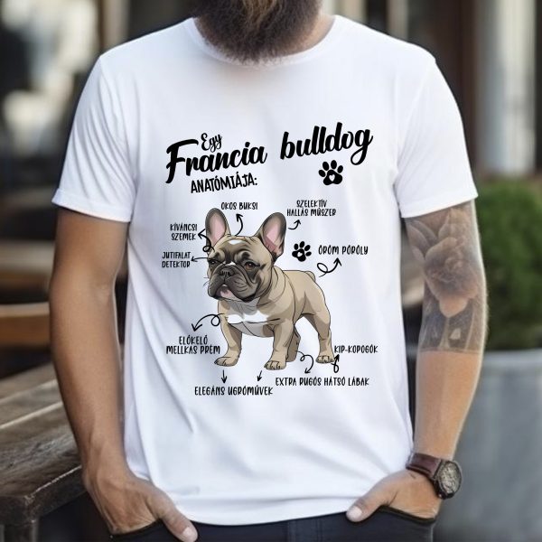 Egy francia bulldog anatómiája póló