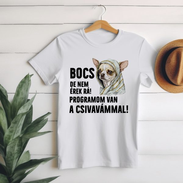 Bocs de nem érek rá csivavás póló