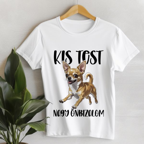 Kis test nagy önbizalom, csivavás póló