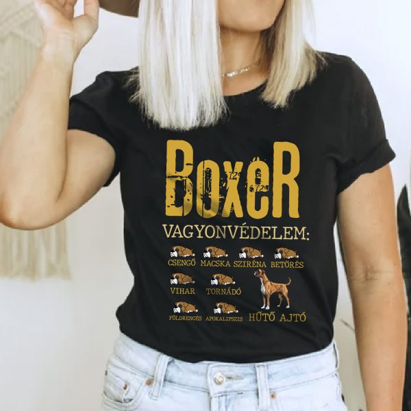 Boxer vagyonvédelem póló