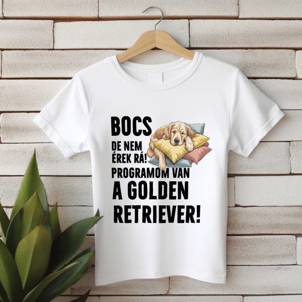 Bocs de nem érek rá golden retrieveres póló