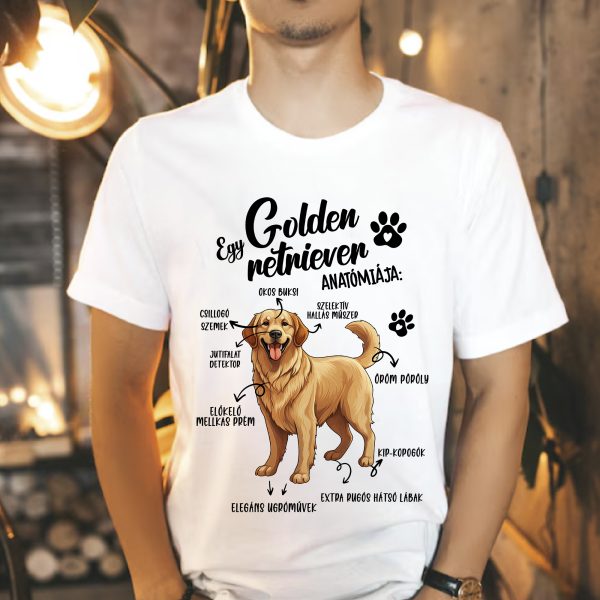 Egy golden retriever anatómiája póló